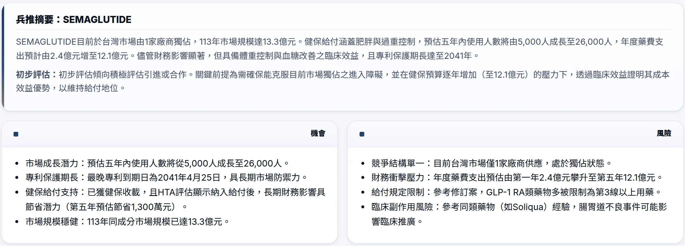 上市兵推——機會與風險（實際產出）